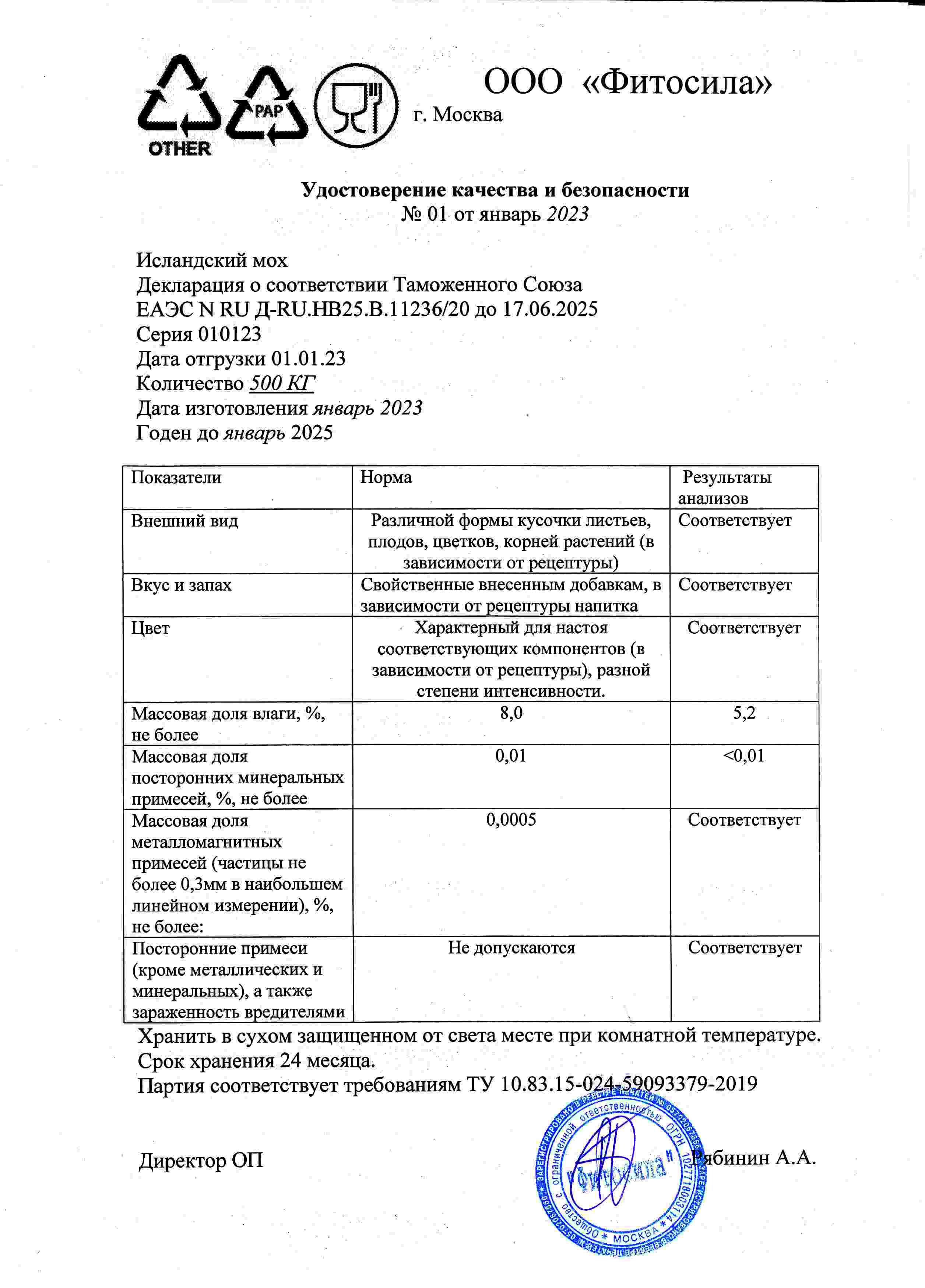 Паспорт №010123